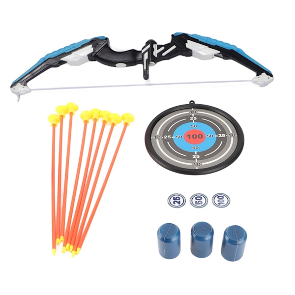 Bow Game for Children, Improves Coordination, Outdoor Archery Set for Kids, Blue, Size L