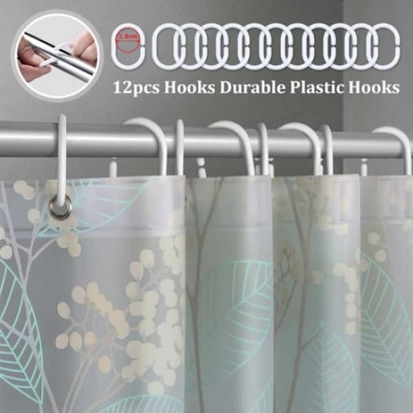 Duschdraperi 180 x 180 cm EVA Transparent duschdraperi, Dusch