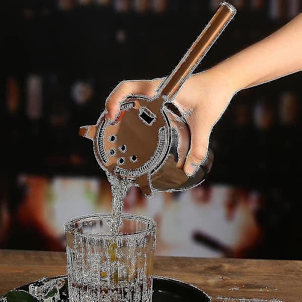 Bar Sil Cocktail Sil Rustfritt Stål Deluxe Sil Bar Verktøy 1stk