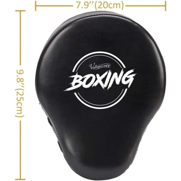 Boxningskurvformade Fokusboxningshandskar - Läderimitation Träning Handskydd, Perfekt för Karate, Muay Thai Kick, Sparring, Dojo, Kampsport