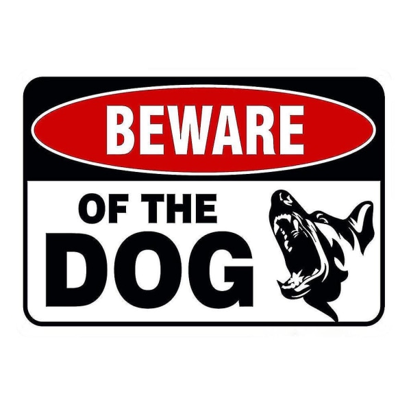 Akta dig för hundlogotypen järnskylt, det finns hundars metallvarningsskylt