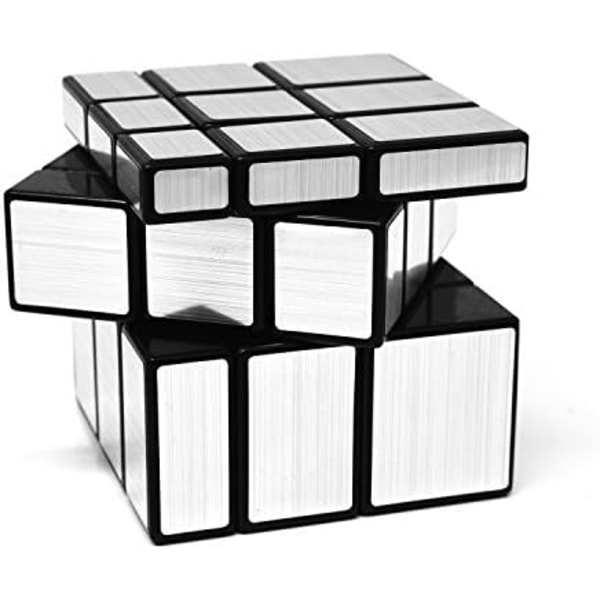 3 magiske speilhastighetsterninger 3x3x3 magiske speilsølv hjultenninger og magiske speilgyldne vri-puslespill leker