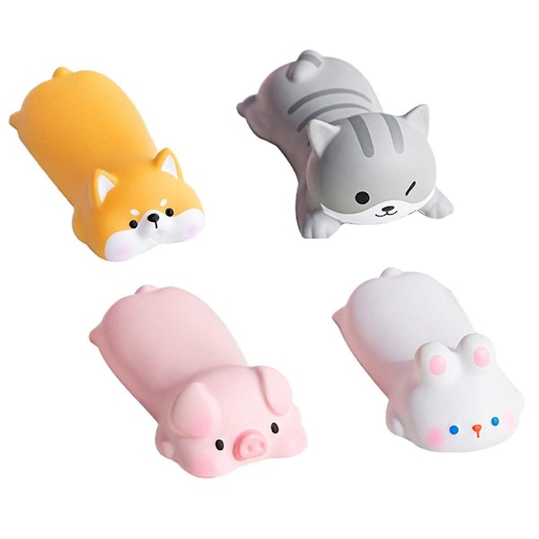 TS-4st Ergonomisk Kawaii Handledsstöd Musmatta För Kontor & Spel - Långsamt Återhämtande Minnesskum Arm Su