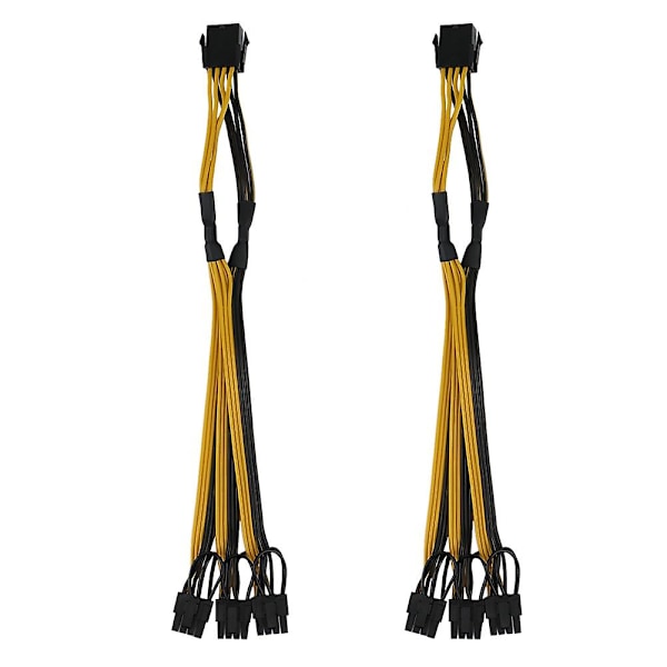 TS-2x Atx 12v Cpu 8 Pin Till 3x 8pin (6+2) Pin Pci-e Hane Splitter Strömförlängningsadapterkabel För Gra
