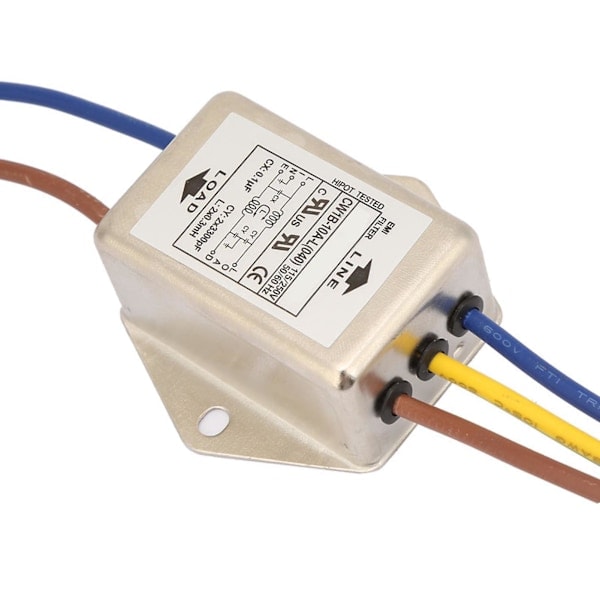 CW1B-10A L(040) Enkeltfaset EMI Strømfilter 125/250v
