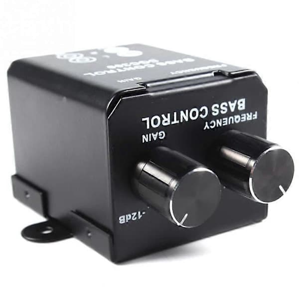 Fjernbetjening til bilforstærker Subwoofer Bil Lyd Equalizer Crossover Baskontrol Bas Equalizer Con som vist