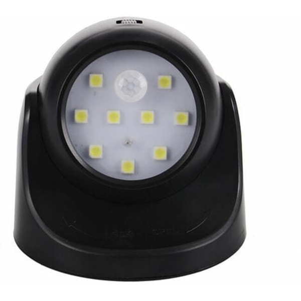 Utomhusvägglampa med rörelsesensor LED-utomhuslampa Batteridriven sladdlös lampa 360 graders rotation och lutning
