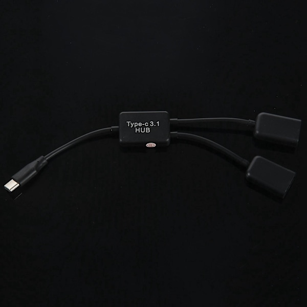 TS-2x Type C Otg Usb 3.1 Uros - Kaksois 2.0 Naaras Otg Lataus 2 Portin Hub Kaapeli Y-Jakaja