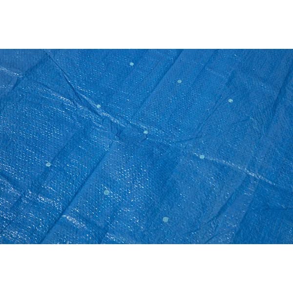 Poolafdækning til familiepool - 2,6 m x 175 cm x 51 cm, Blå