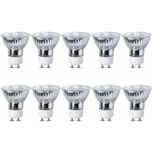 Ulisem 35W GU10 Himmennettävät halogeenilamput, GU10 kohdevalaisinlamput 220-240V 360lm 2700K Lämmin valkoinen, Halkaisija 5CM, 10 kpl pakkaus H219