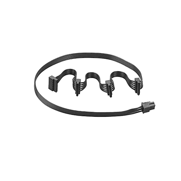 TS-Pcie 6 Pin Hane Till Sata 1 Till 4 Sata Hona Strömförsörjningssplitter För Modulär Rm650x Rm750x Strömförsörjning