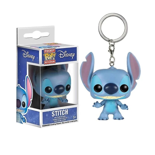 Disney Stitch Pop Pvc-leksaksnyckelring Tecknad dockor Leksakspresentdekorationer