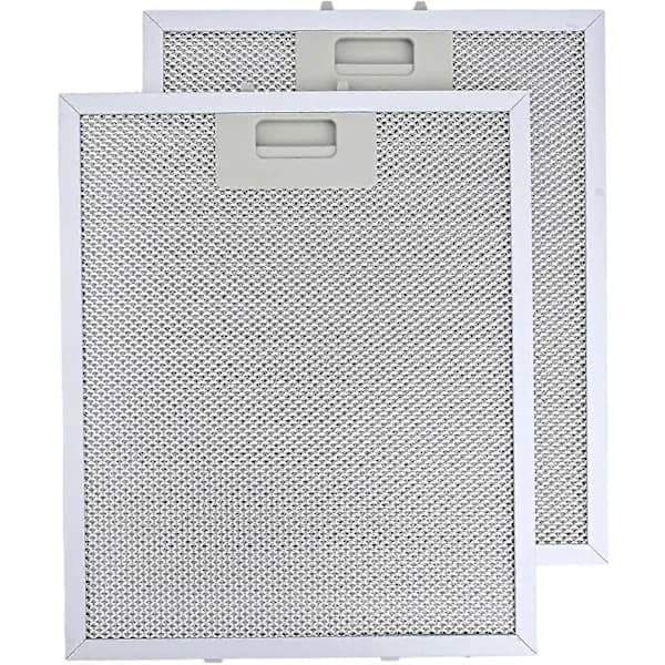 2 x Filter, 2 x Fedtfilter i aluminiumnet, emhættefilter, udskiftning, 300 x 250 mm
