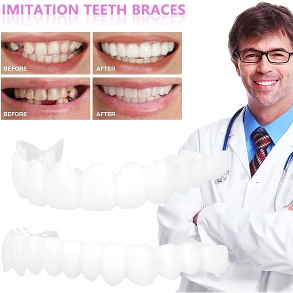 Kosmetiska Tandproteser - Tillfälliga Löständer (Övre & Nedre)