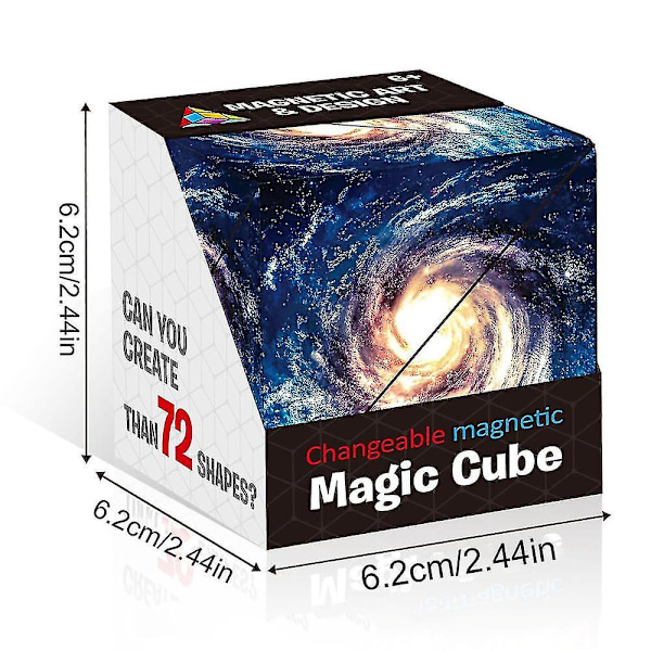 Uusi 3D-taikakuutio Shashibo muotoaan muuttava laatikko antistress-käsikäännettävä palapeli lelut lahja dark blue