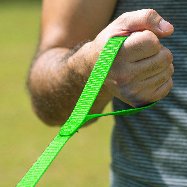 Agility Hund/Valp Lydighet Innkalling Treningskobbel - Treningsline - Perfekt for trening, lek, camping eller hage (6 meter, grønn)