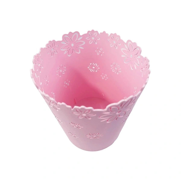 Rosa papperskorg