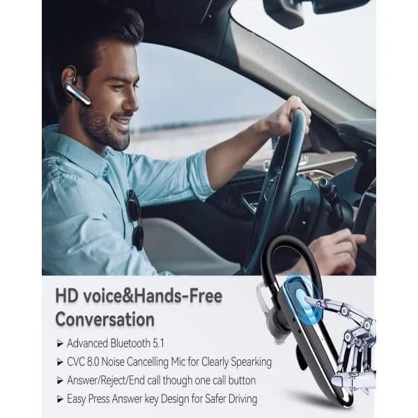 Bluetooth-headset med mikrofon, håndfri