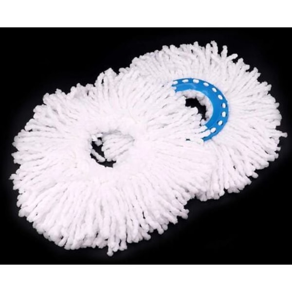 TS-4st Mikrofiber Mopphuvuden, Ersättningshuvud för Rund Mopp 360° Rotation för Golvrengöring (Diameter 16 cm)