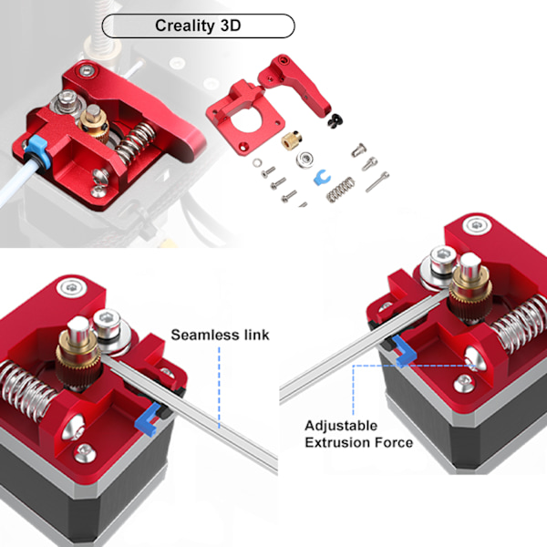 Extruder för Ender 3 3D-skrivare, aluminiumdrivmatning Bowden-extrudrar, uppgraderingskit för Ender 3, Ender 3 Pro, Ender 3 V2, Ender 3 Max, C