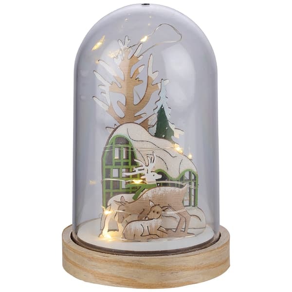 TS-Snekugle med LED-belysning i juledesign