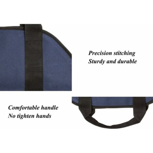 TS-Sac Bois Cheminée - Halkosäkki takkaan, polttopuusäkki, takkateline, puukiuas tarvikkeet, sininen