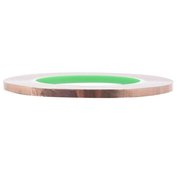TS-2x Kobberfolie Tape Med Ledende Lim (6mm X 33 meter) - Håndværk, Glasmosaik, Lodning, E