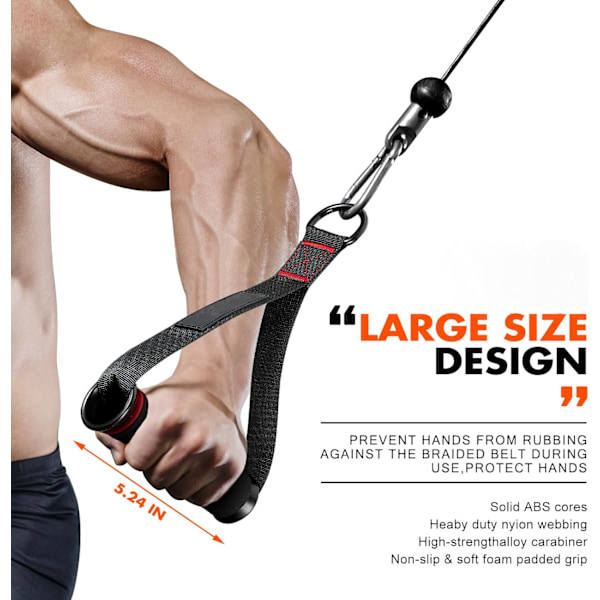Workout Handles - Premium Replacement Equipment for Pilates, Yoga & Strength Training Ergonomic Pull Handles
