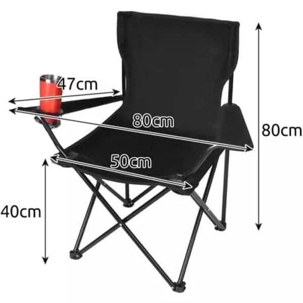 Campingstol / Fiskestol - Hopfällbar
