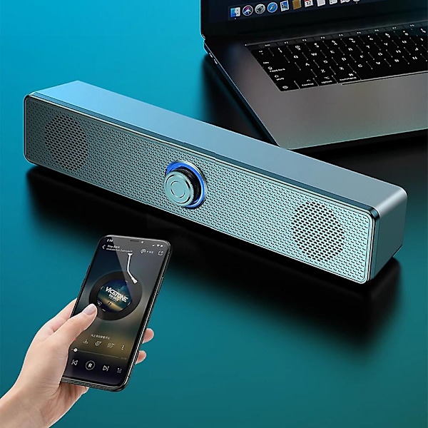 Datamaskinhøyttaler Soundbar Kablet 4D Surround Stereo, for PC og TV-boks