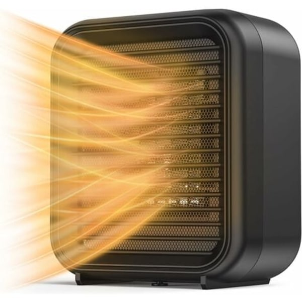 TS-Mini Keramisk Varmeblæser 800W Elektrisk Varmelegeme 2 Effekttrin mini elektrisk varmeblæser med varm luft beskyttelse mod
