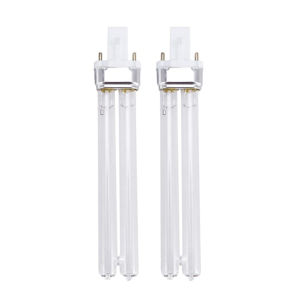 2 stk 11W Ultraviolet UV Desinfektionslamper UV Steriliseringslamper Til Sterilisator Akvarium (G23 Lampesokkel)