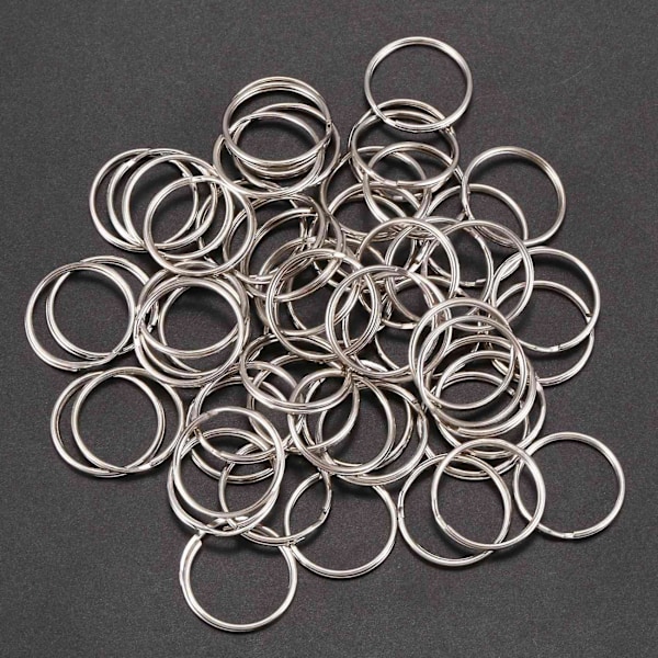TS-120 stk. 20 mm Udvendig Dia Universal Split Nøgleringe Nøgleringholdere