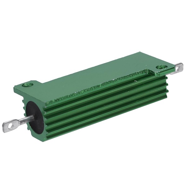 TS-Alumiinikotelo 50W 25 Ohm runkoon asennettava lankavastus vihreä