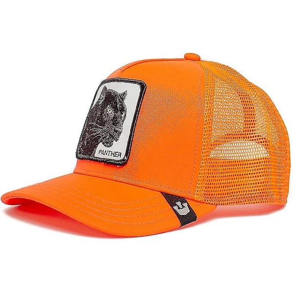 Salg Dyr Baseball Caps Solskjerm Mesh Broderte Truckerhatt Ensom ulv Svart