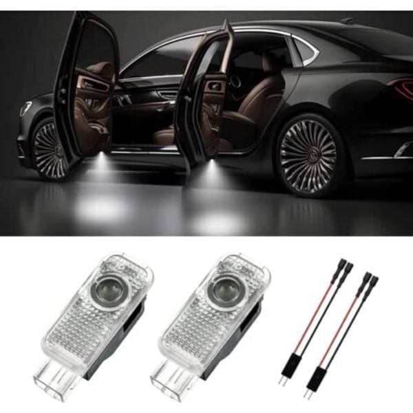 TS-Lämplig för Audi A6L A4L Q3 Q5 A5 Q7 A7 A3 A8 S6 välkomstlampa laserbilprojektionslampa