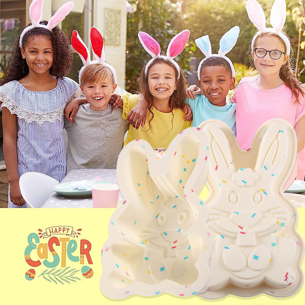 Egg Pan Molds, Easter Silicone Egg Chocolate Mold 2-pack Large Delicate Egg Molds 7 Inch Cake Molds Easter Molds Silicone Chocolate