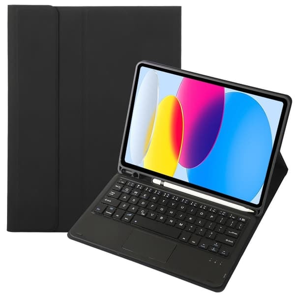 TS Tangentbordsfodral med Ställ för iPad 10:e Generationen 10.9 2022 - Svart