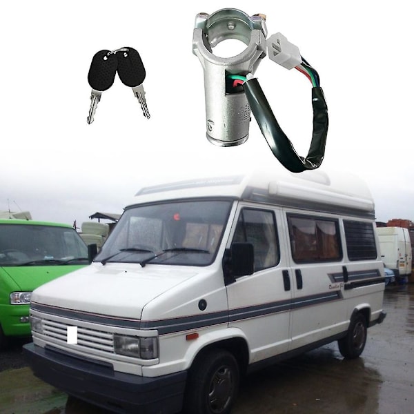 TS-Tændingslås Cylinderkontakt 4479518 Med 2 Nøgler Til Panda Ducato C25 J5 1981-1994
