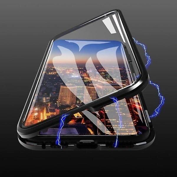 IPhone 7 Plus / 8 Plus Kuori Näytönsuojalla Musta