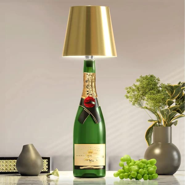 Langaton LED-pullolamppu viinille (Kulta) Kulta