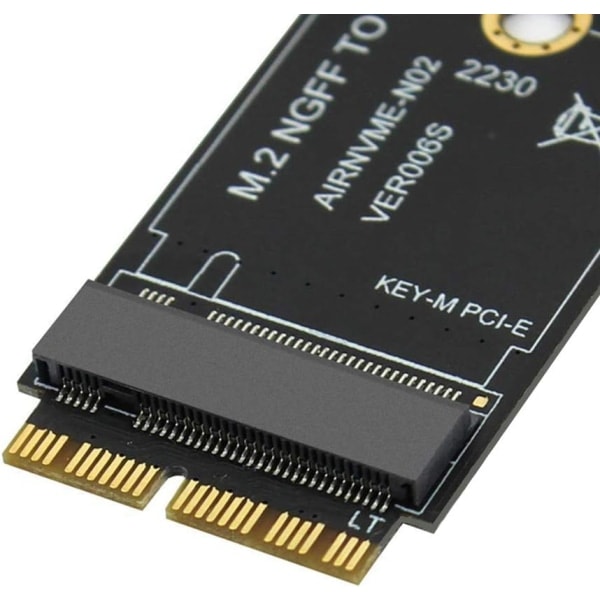 M.2 NVMe SSD-konverteringsadapterkort för uppgradering av MacBook Air (2013-2017)