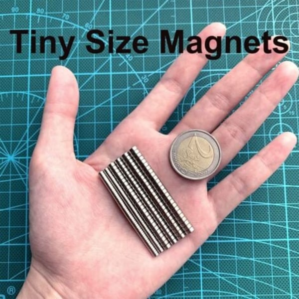 TS-200 Mini Magneter - Små Runde Magneter - 100 stk 3X1mm, 50 stk 4x2mm, 50 stk 5x2mm Neodym Magneter Sjeldne Jordarts Magneter