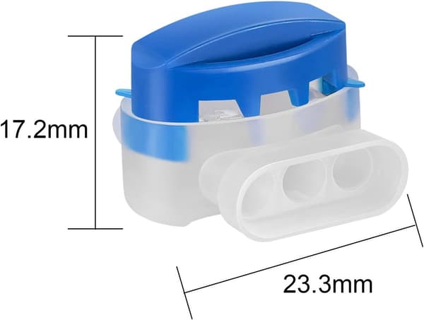 Robotgräsklippare Begränsningskabelanslutningar, 20-pack Gelfyllda Vattentäta 3-ports Kabelskarvar, För Robotgräsklippare Och Gräsklippare, Blå/Vit