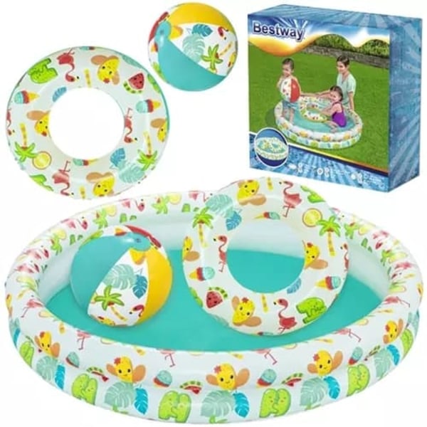 Inflatable Pool / Paddling Pool for Children - 122x20cm
