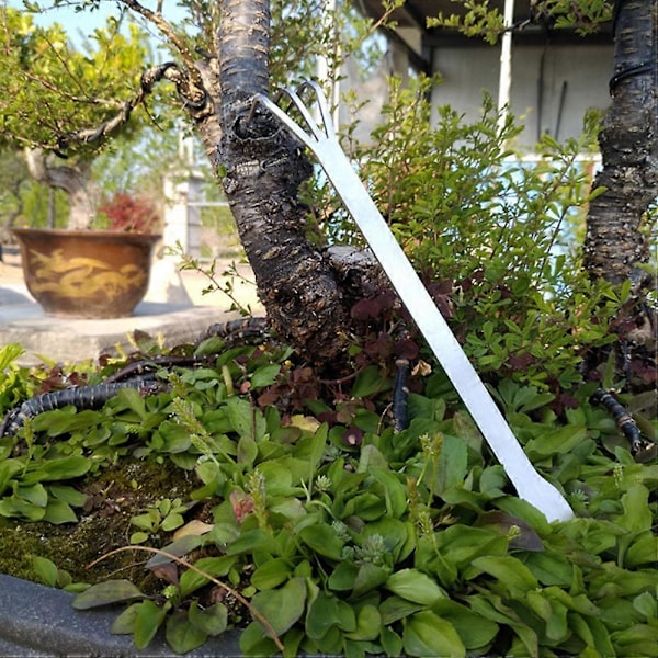 3-tannet Plant Rake i Rustfritt Stål med Ergonomisk Håndtak
