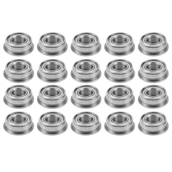 TS-20 stk. Mf84zz Lf840zz Skjermet Flenset 4 X 8 X 3mm Modell Kuleflenslager