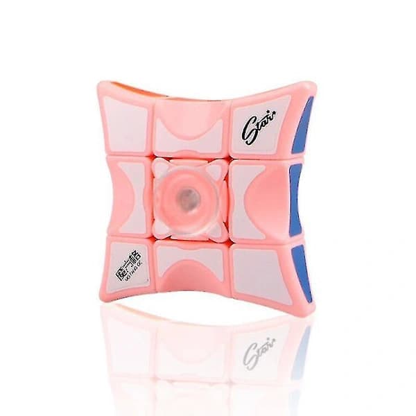 Fidget Spinner Magic Cube Anti-stress Brainstorm Finger Legetøj Floppy Cube Puslespil Enkel & Sjov Løsning Sort