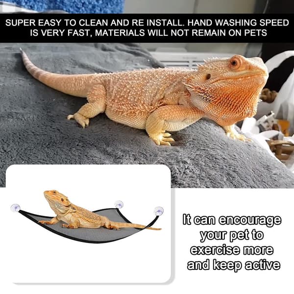Bearded Dragon Lizard Triangle Hammock Reptile Hanging Bed