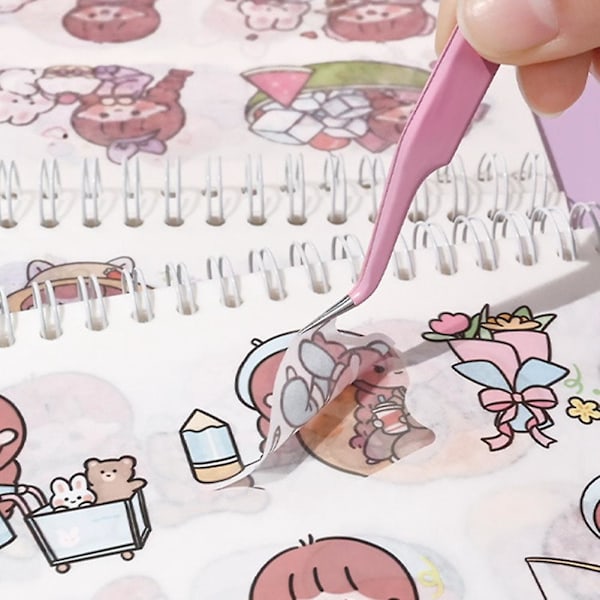 TS-50 stk. Kawaii Tegneseriefigur Mønster Klistremerkebok Jentegave